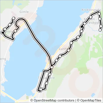 22 Bus Line Map