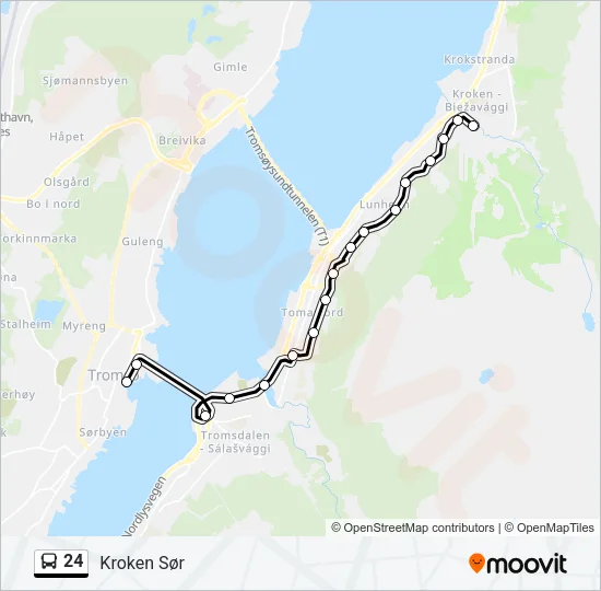 24 Bus Line Map