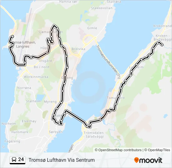 24 Bus Line Map