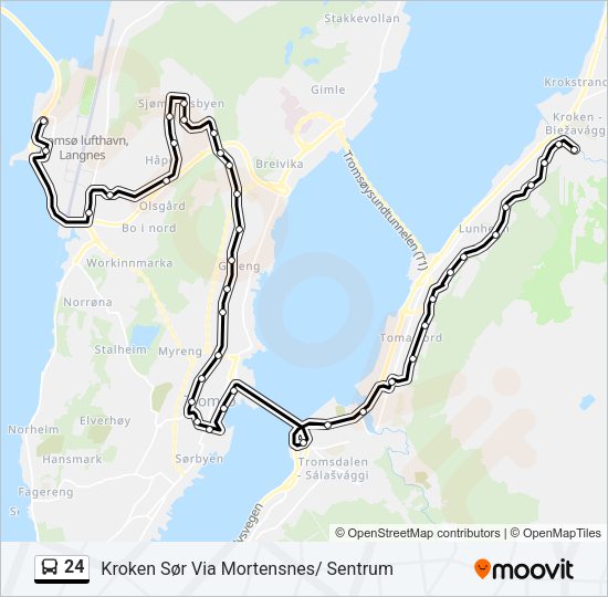24 Bus Line Map