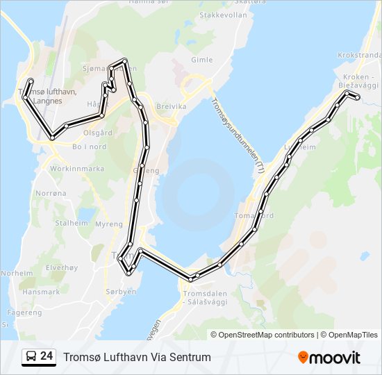 24 bus Line Map