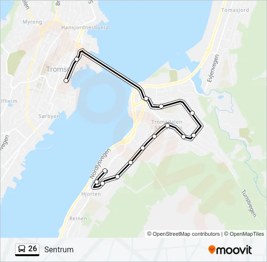 26 Bus Line Map