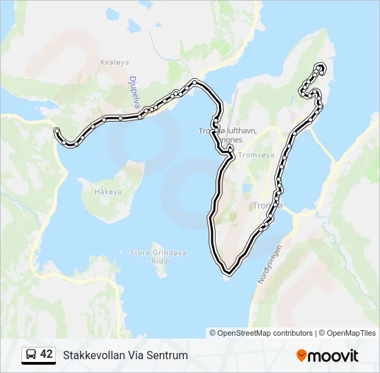 42 Bus Line Map