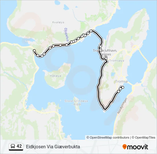 42 Bus Line Map