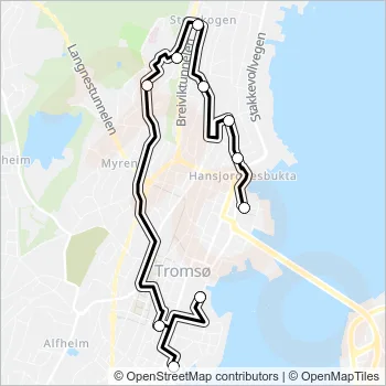 72 Bus Line Map