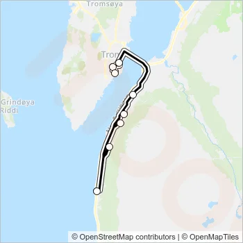 73 Bus Line Map