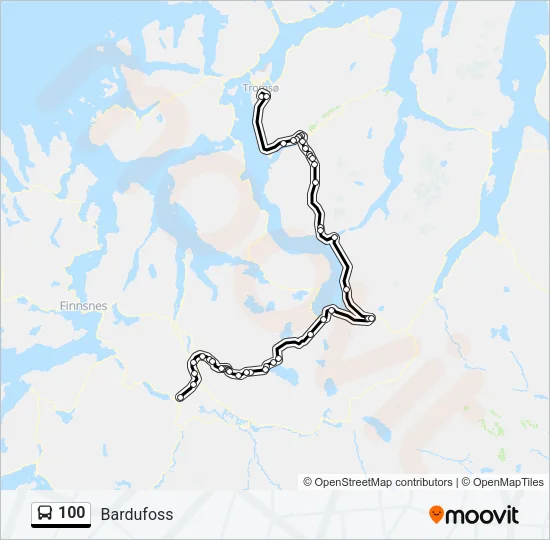 100 Bus Line Map