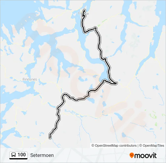 100 Bus Line Map