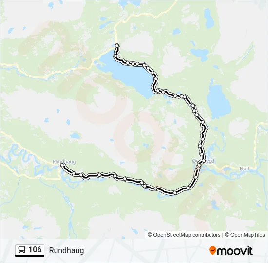 106 Bus Line Map