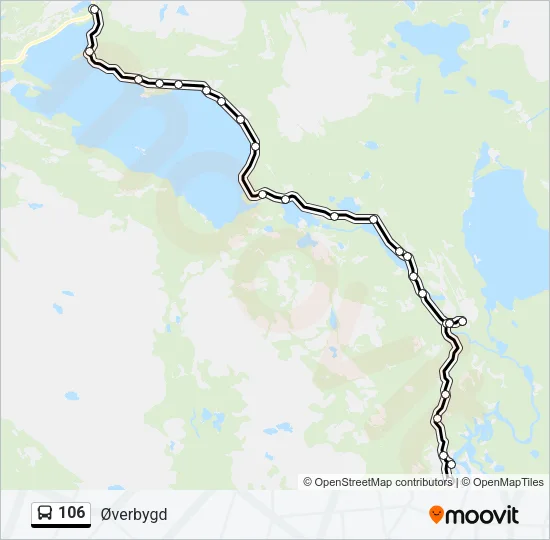 106 Bus Line Map
