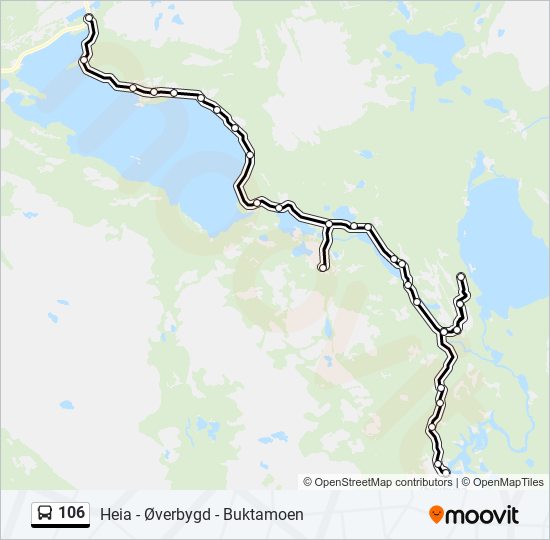 106 bus Line Map