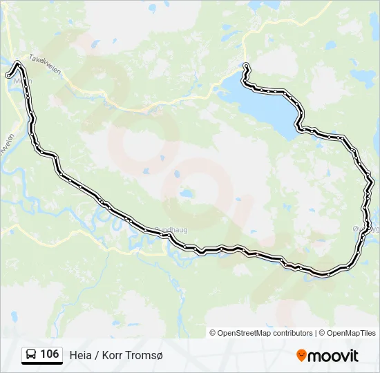 106 Bus Line Map