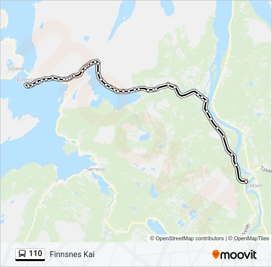 110 Bus Line Map