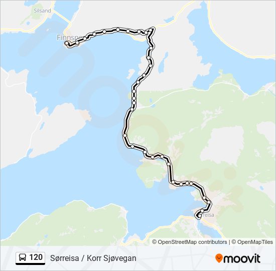 120 bus Line Map