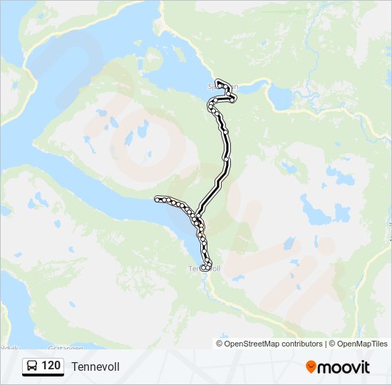 120 bus Line Map