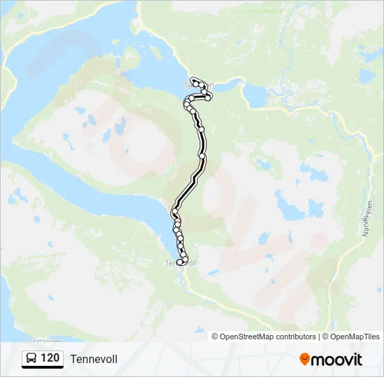 120 Bus Line Map