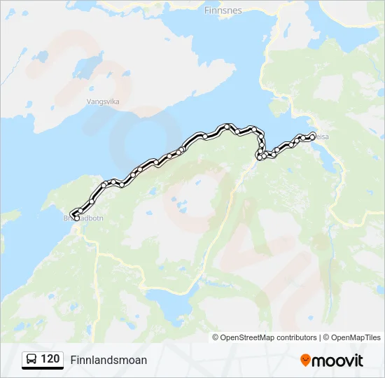 120 buss Linjekart