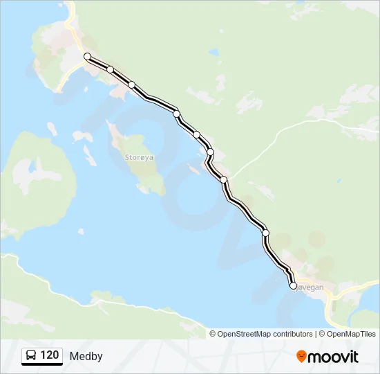 120 Bus Line Map
