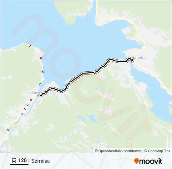 120 Bus Line Map