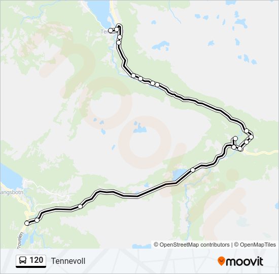 120 bus Line Map