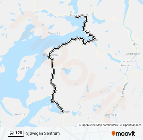 120 Bus Line Map
