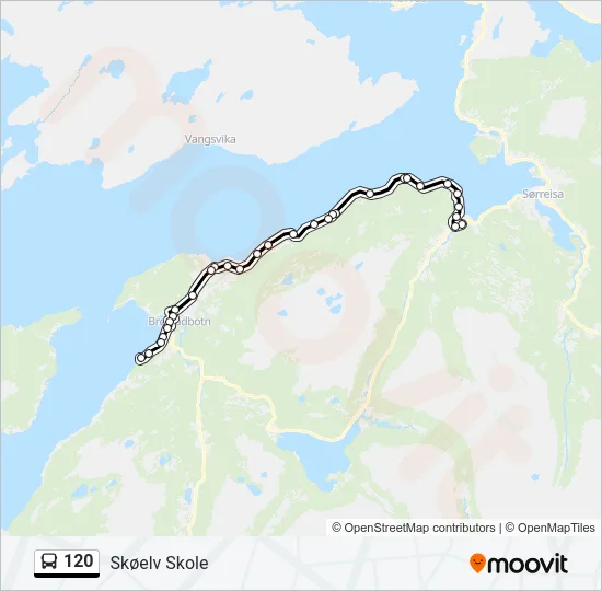 120 Bus Line Map
