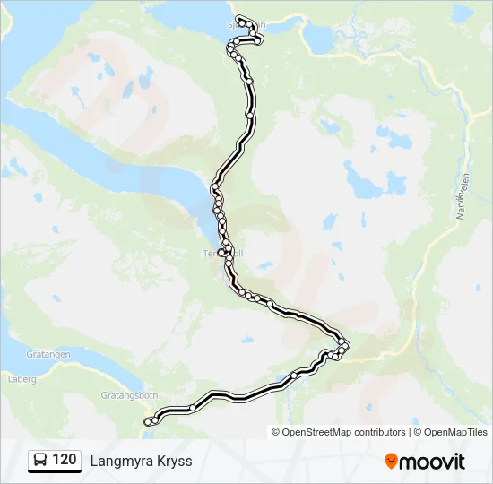 120 Bus Line Map