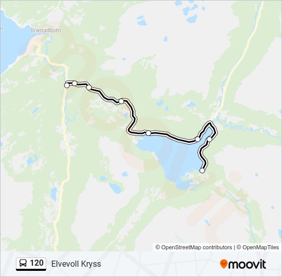 120 bus Line Map