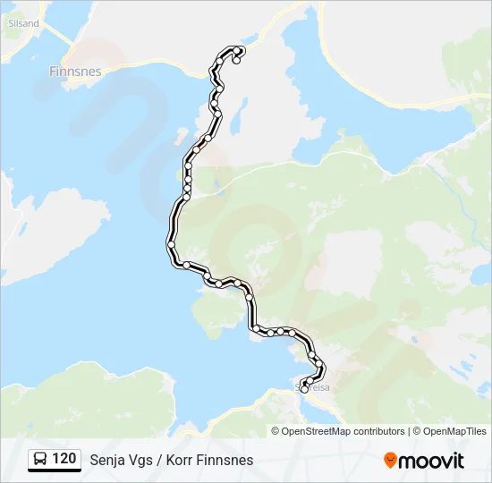120 Bus Line Map