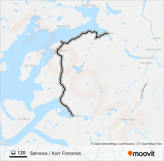 120 Bus Line Map