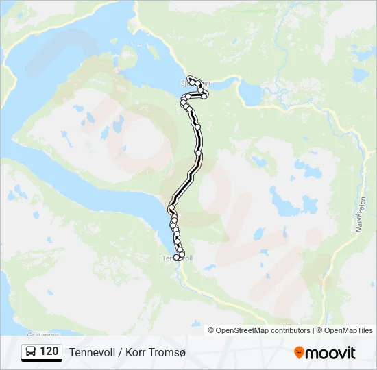 120 Bus Line Map