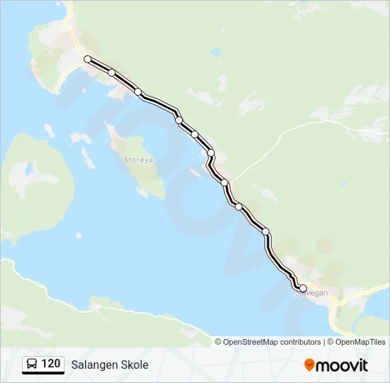 120 Bus Line Map