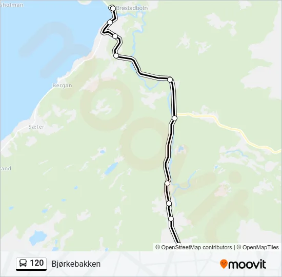 120 Bus Line Map