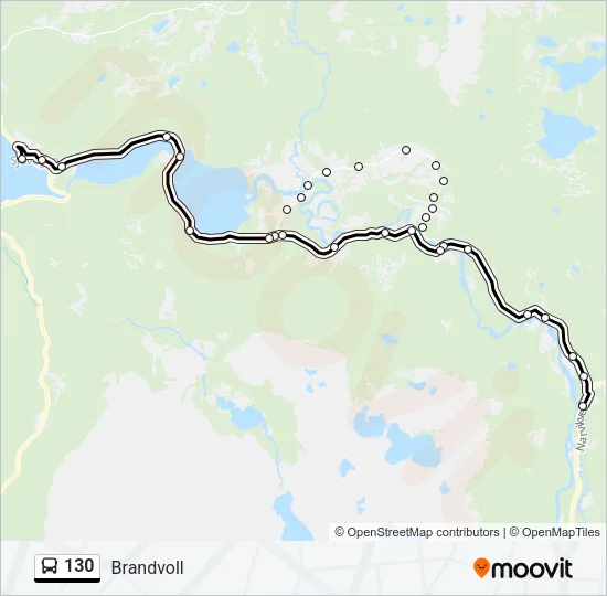 130 Bus Line Map