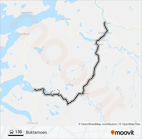 130 Bus Line Map