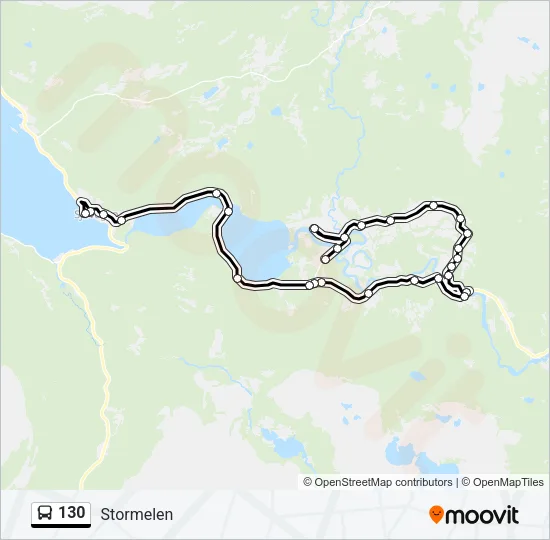 130 Bus Line Map