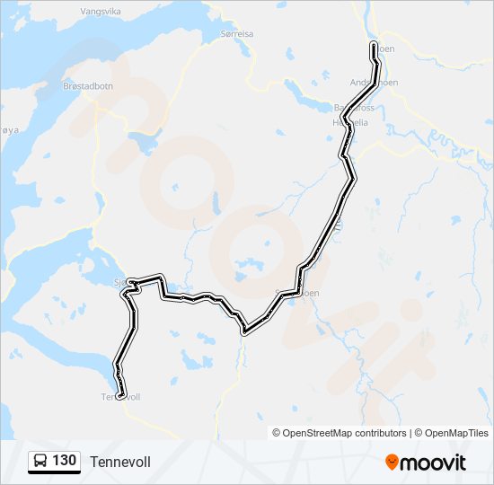 130 Route: Schedules, Stops & Maps - Tennevoll (Updated)