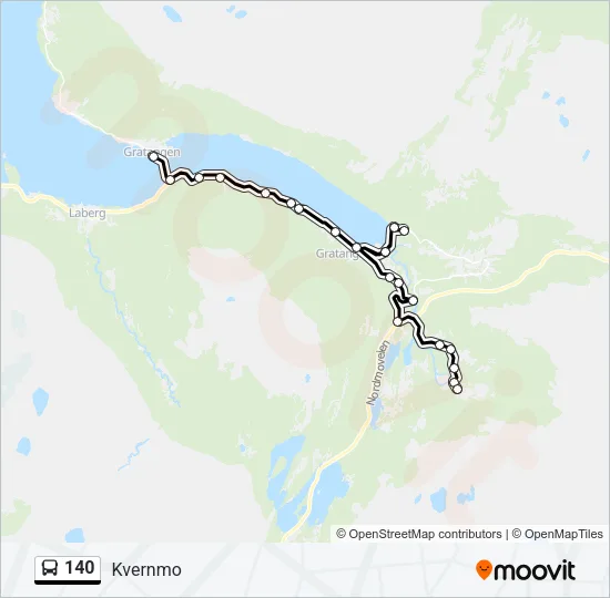 140 Bus Line Map