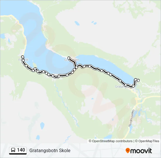 140 Bus Line Map
