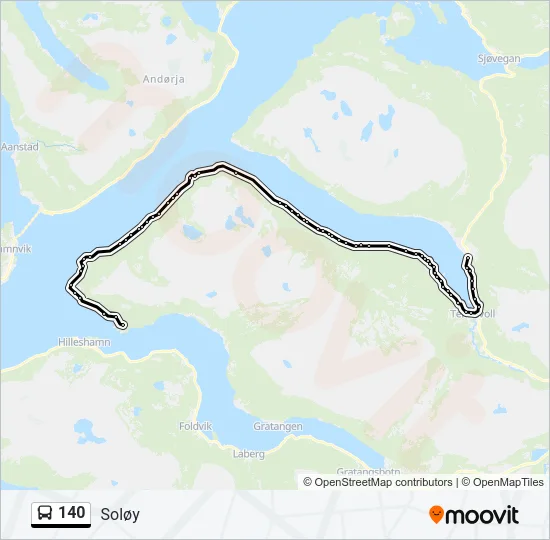 140 Bus Line Map