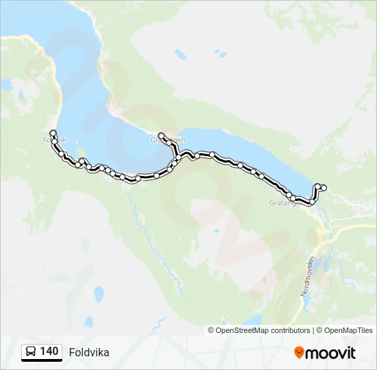 140 Bus Line Map