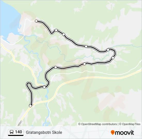 140 Bus Line Map