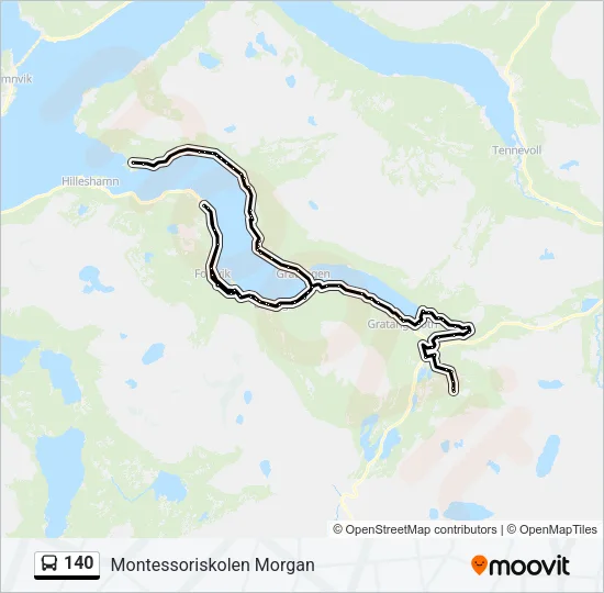 140 Bus Line Map