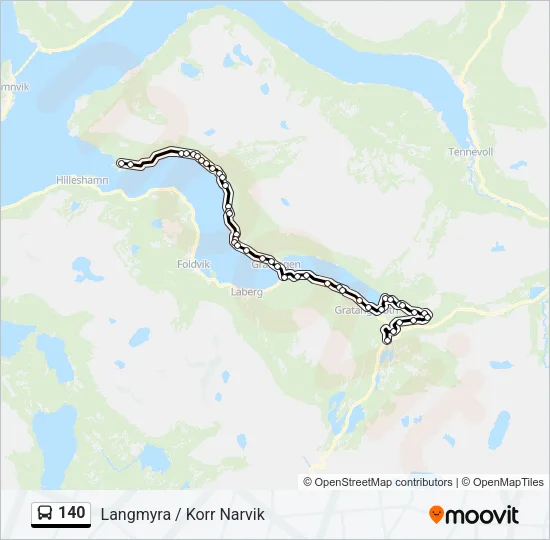 140 Bus Line Map