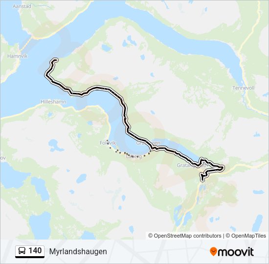 140 Bus Line Map