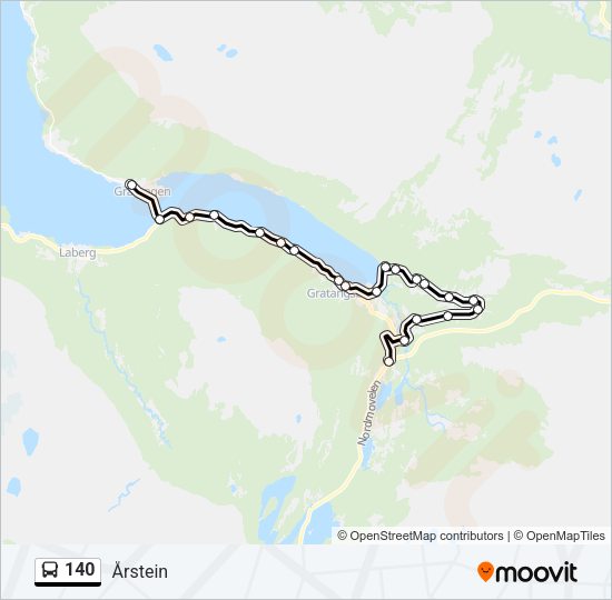 140 Bus Line Map