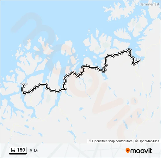 150 Bus Line Map