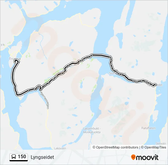 150 Bus Line Map