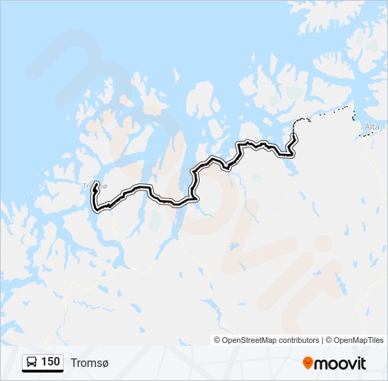 150 bus Line Map