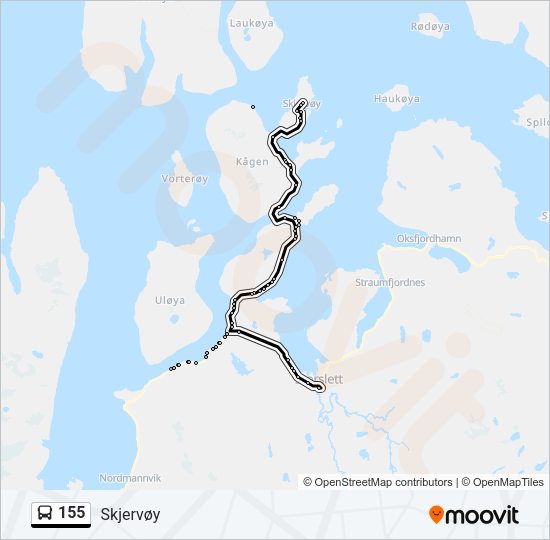 155 Bus Line Map